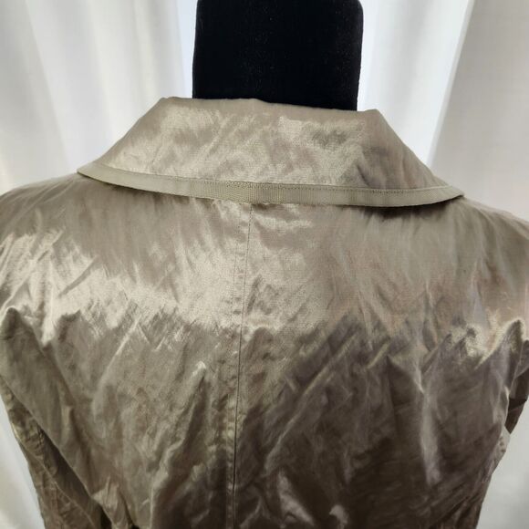 Lauren Ralph Lauren Active Sport Jacket Large Womens Silver Retro Designer Rave - Picture 10 of 12